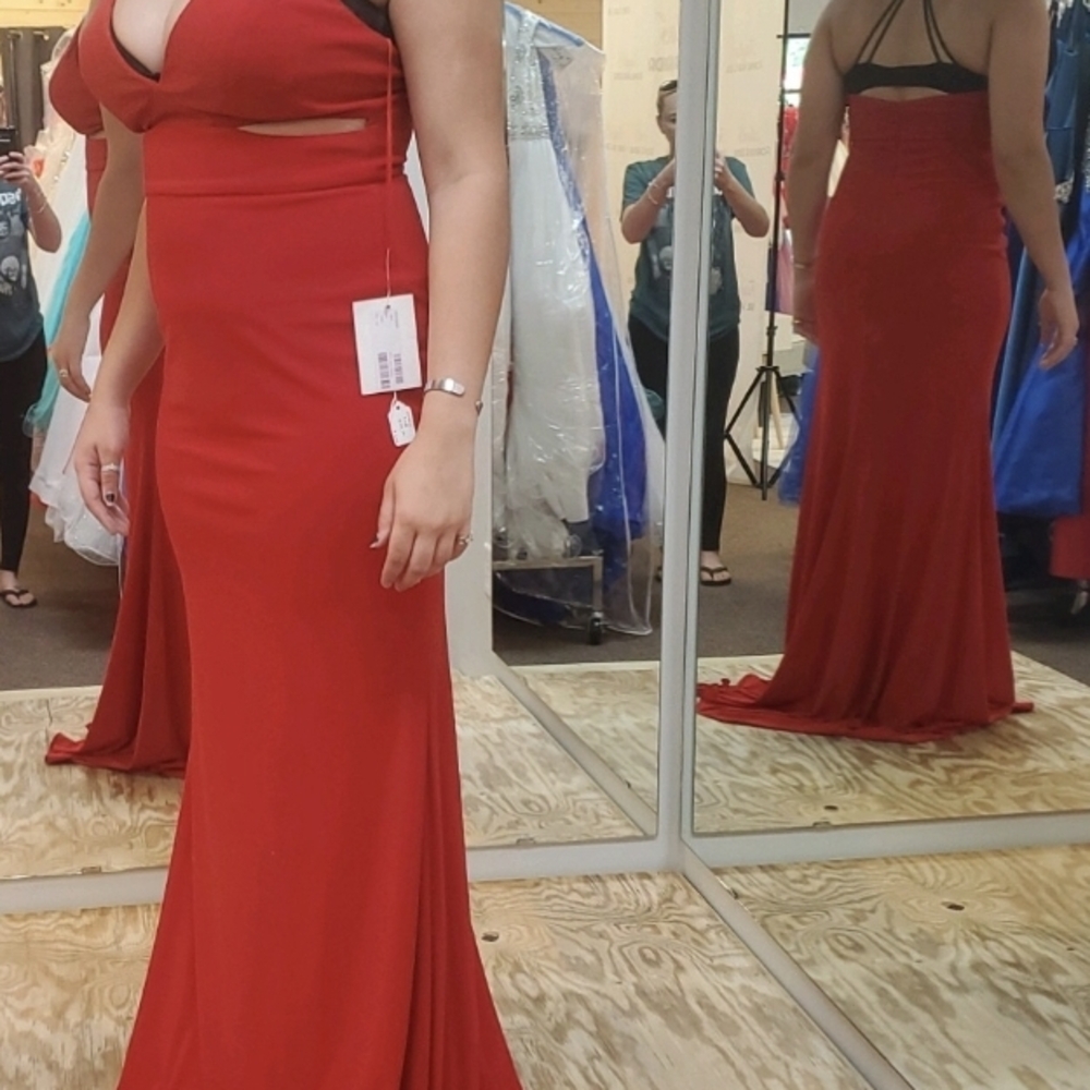 Elegant Red Evening Gown